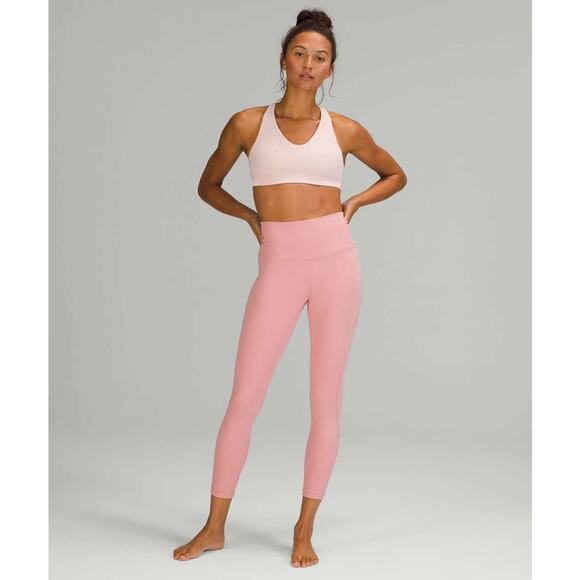 Lululemon Align High Rise Pink Puff Activewear Buttery Leggings Women Sz 8 - Picture 9 of 14